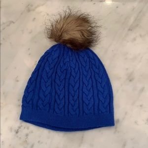 Talbots Knit Beanie with PomPom